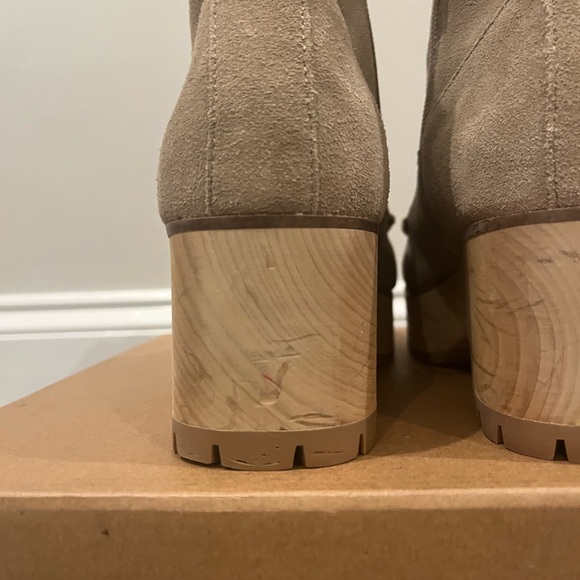 KELSI DAGGER Brooklyn Whip Clog Suede Booties (Fawn) - Picture 8 of 15